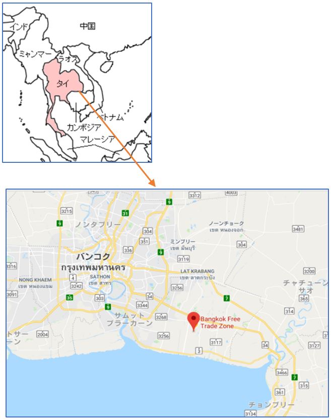 地図(Thailand)